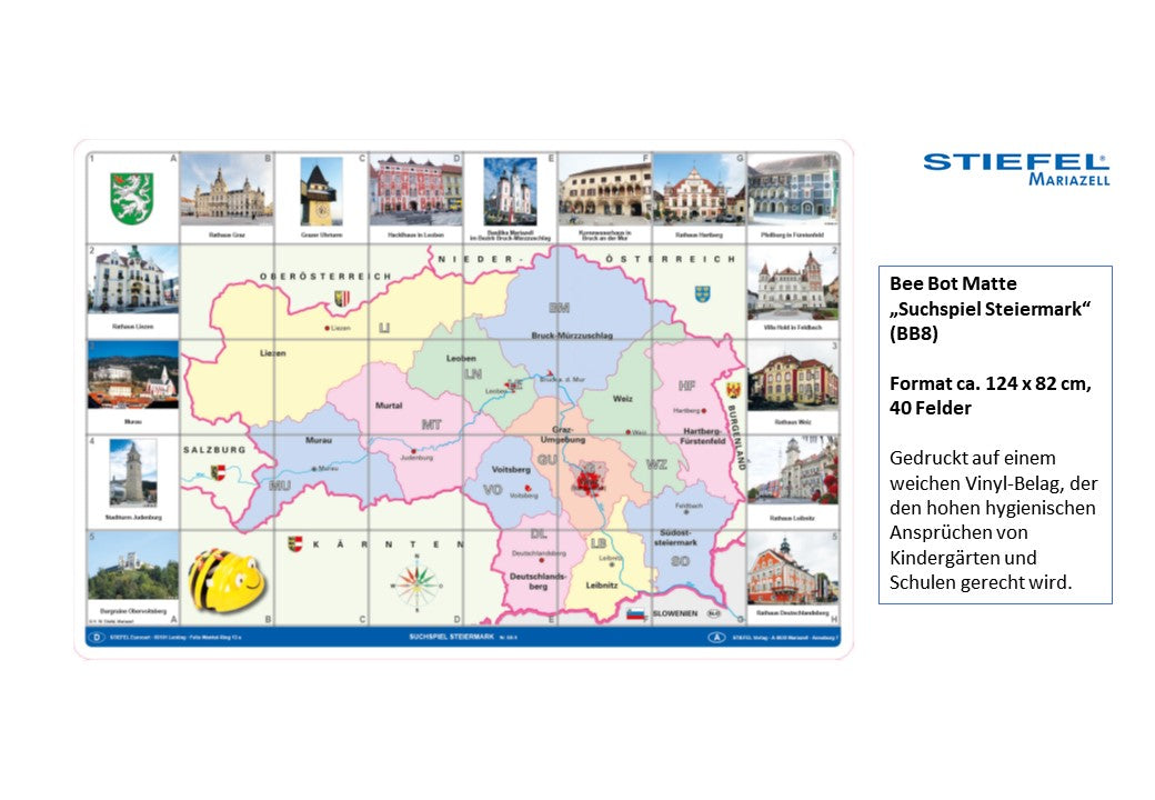 Bee Bot Matte „Suchspiel Steiermark“ (BB8)