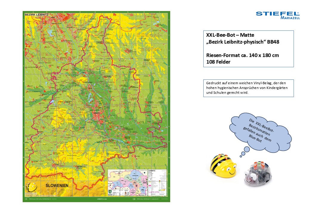 XXL-Bee-Bot – Matte „Bezirk Leibnitz-physisch“ BB48 als UMeW