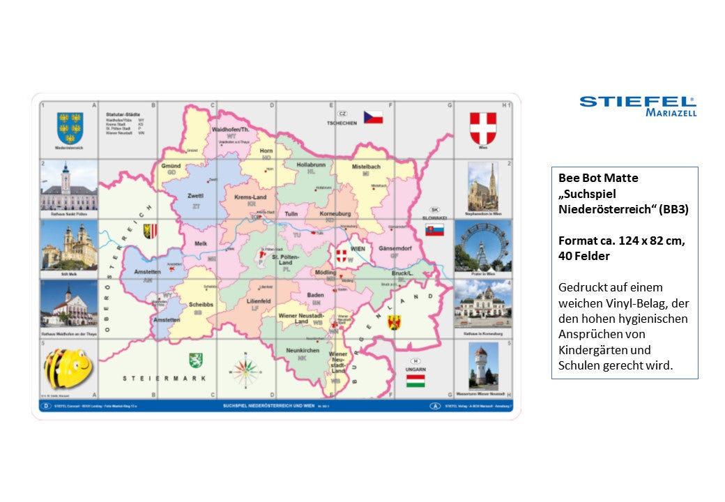 Bee Bot Matte „Suchspiel Niederösterreich“ (BB3)