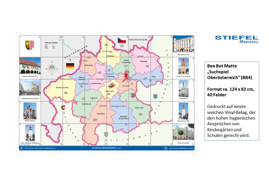 Bee Bot Matte „Suchspiel Oberösterreich“ (BB4)