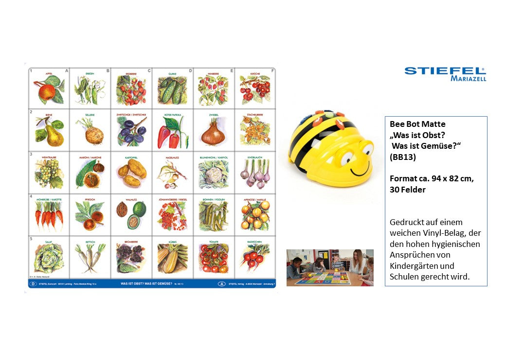 Bee Bot Matte „Was ist Obst? Was ist Gemüse?“ (BB13)