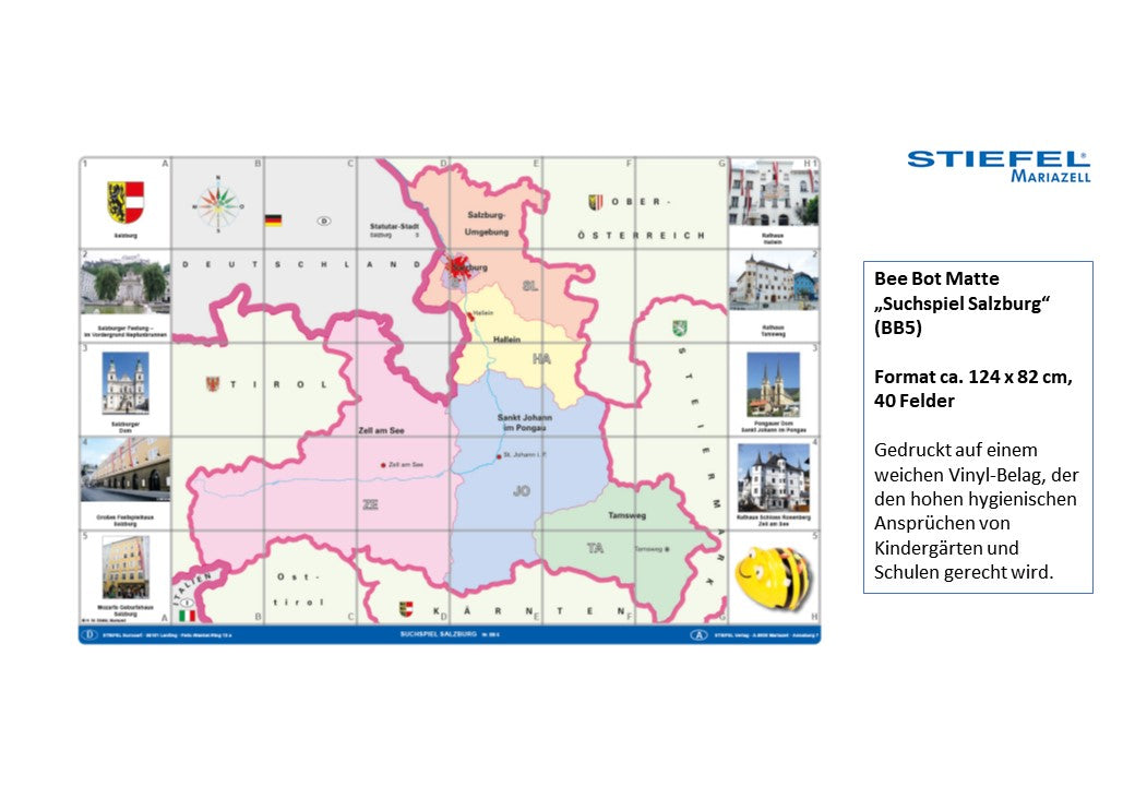Bee Bot Matte „Suchspiel Salzburg“ (BB5)