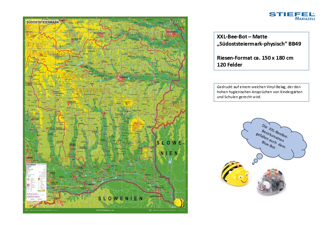 XXL-Bee-Bot – Matte „Südoststeiermark-physisch“ BB49