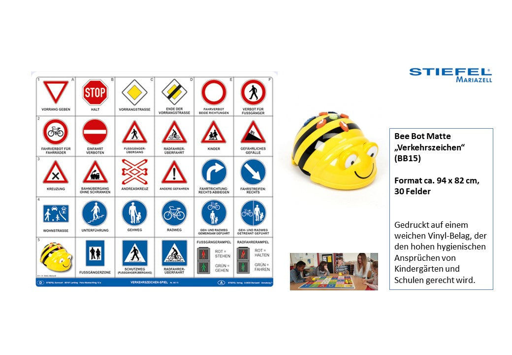 Bee Bot Matte „Verkehrszeichen“ (BB15)
