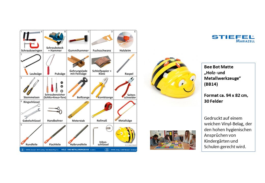 Bee Bot Matte „Holz- und Metallwerkzeuge“ (BB14) als UMeW