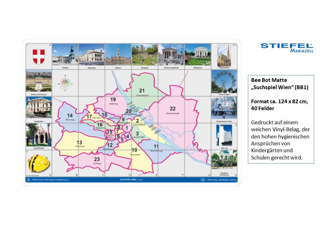 Bee Bot Matte „Suchspiel Wien“ (BB1)