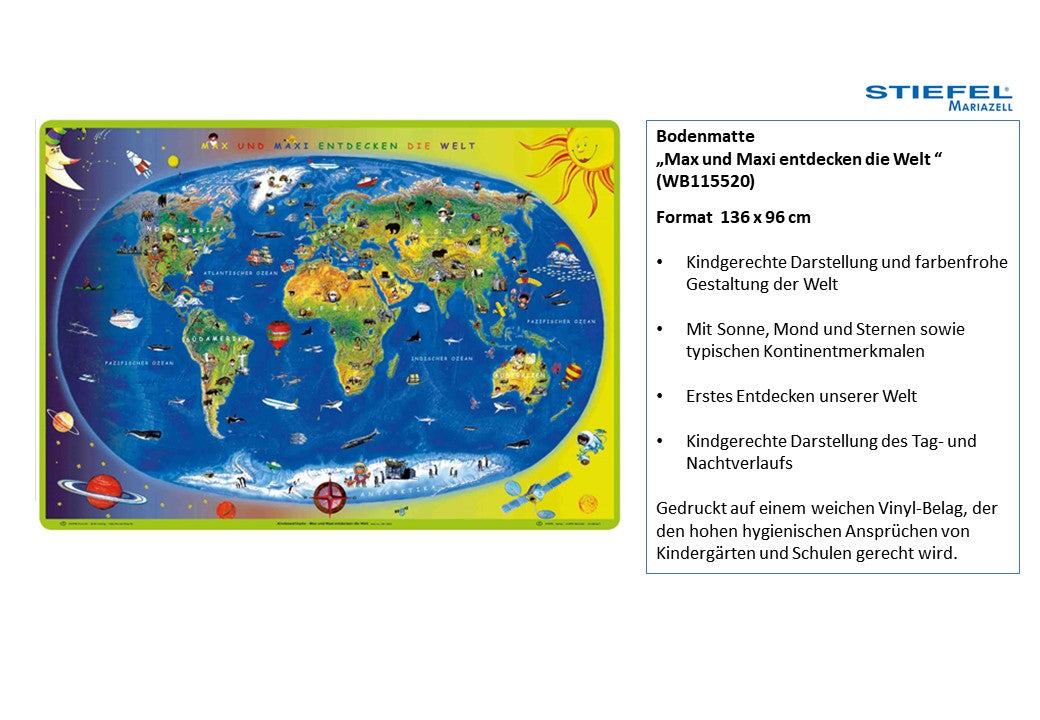 Bodenmatte „Max und Maxi entdecken die Welt“