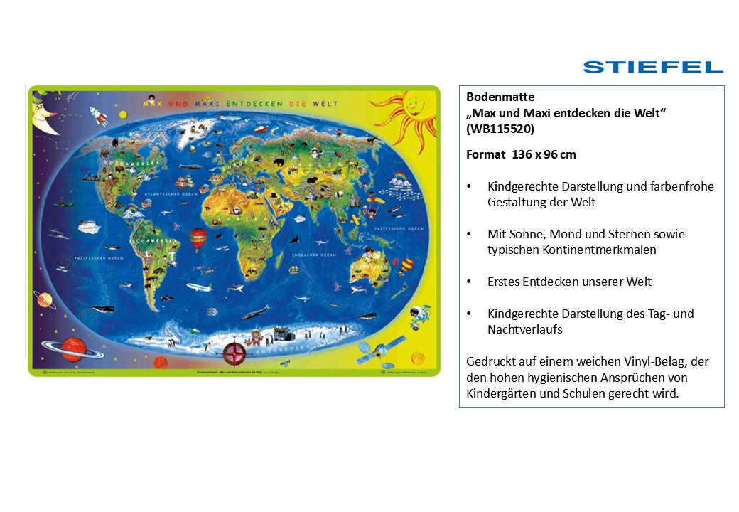 Bodenmatte „Max und Maxi entdecken die Welt“