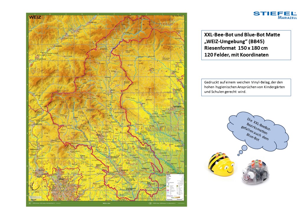 Bee Bot Matte Steiermark „Weiz-Umgebung“ (BB45) als UMeW