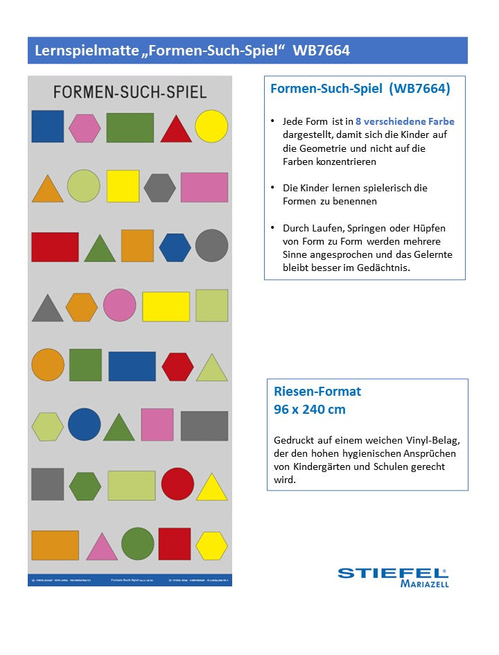 Lernspielmatte „Formen-Such-Spiel“