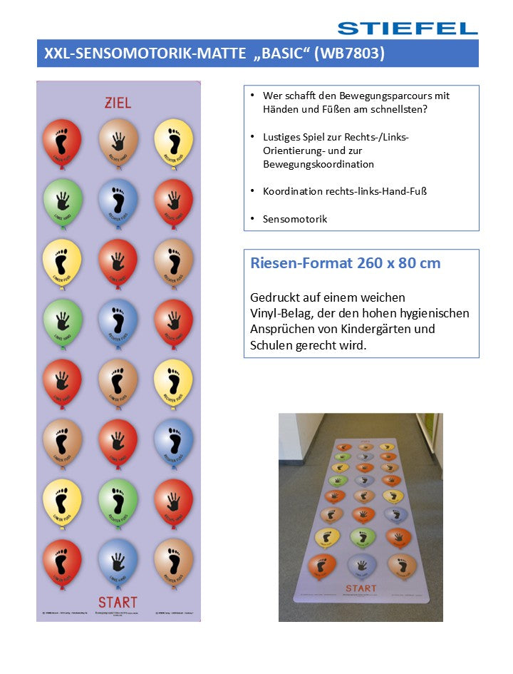 XXL-Sensomotorikmatte „BASIC“