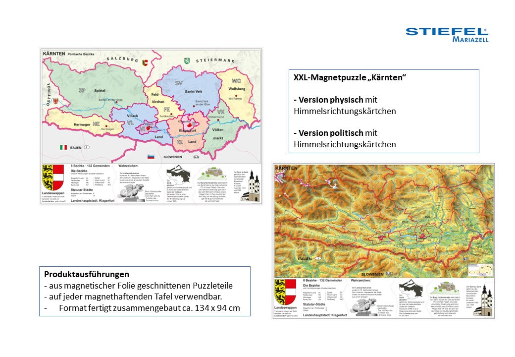 XXL-Magnetpuzzle „Kärnten“