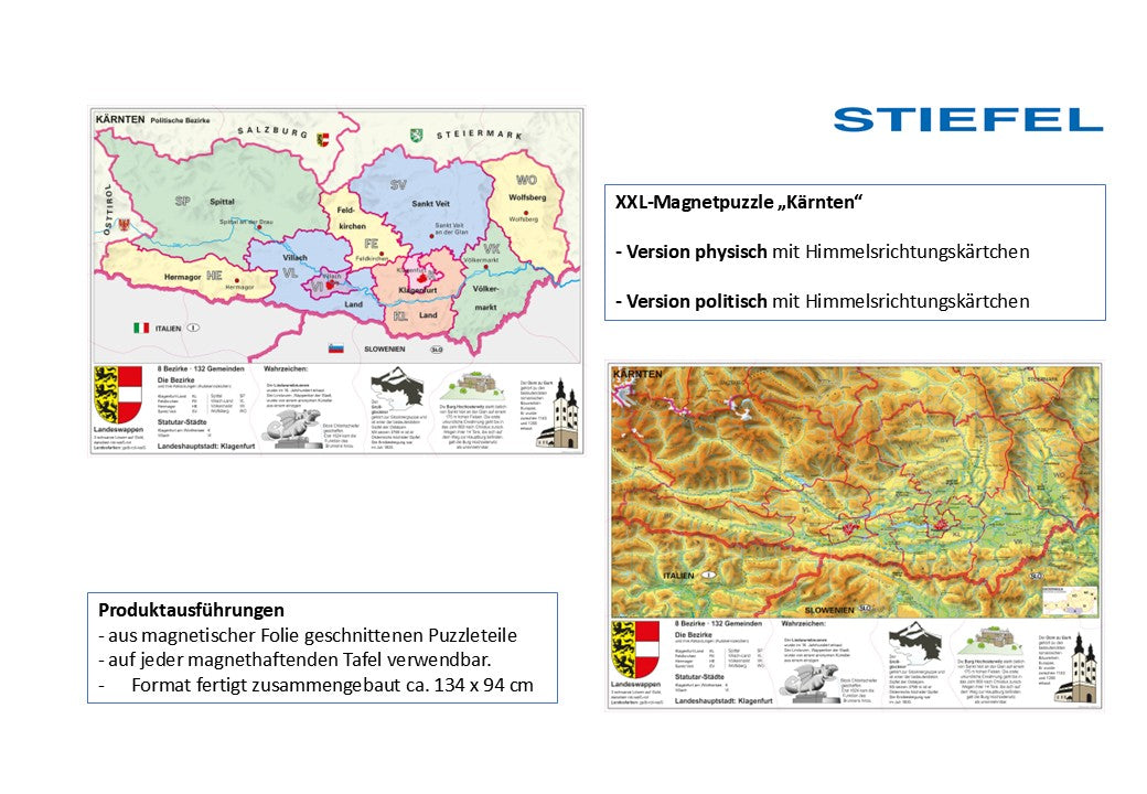XXL-Magnetpuzzle „Kärnten“