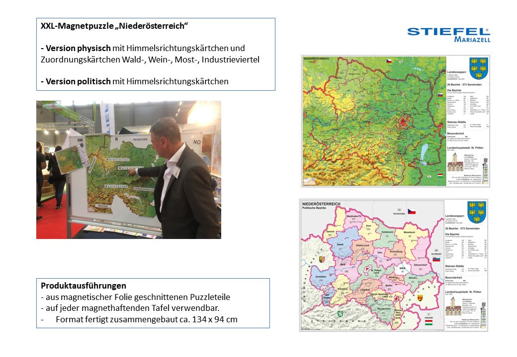 XXL-Magnetpuzzle „Niederösterreich“