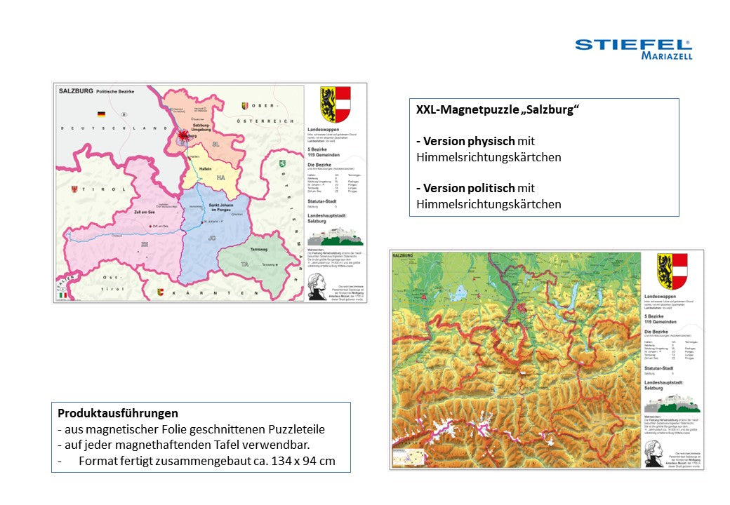 XXL-Magnetpuzzle „Salzburg“
