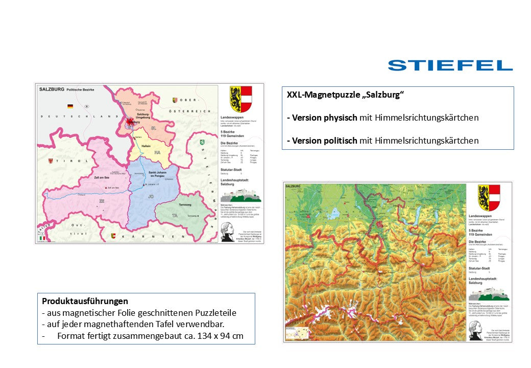 XXL-Magnetpuzzle „Salzburg“