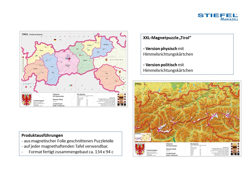 XXL-Magnetpuzzle „Tirol“