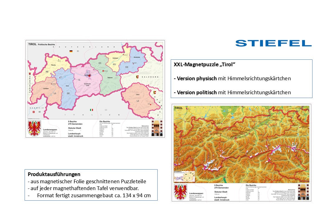 XXL-Magnetpuzzle „Tirol“