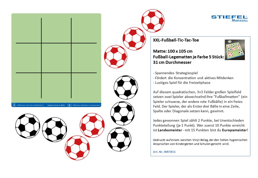 XXL-Fußball-Tic-Tac-Toe