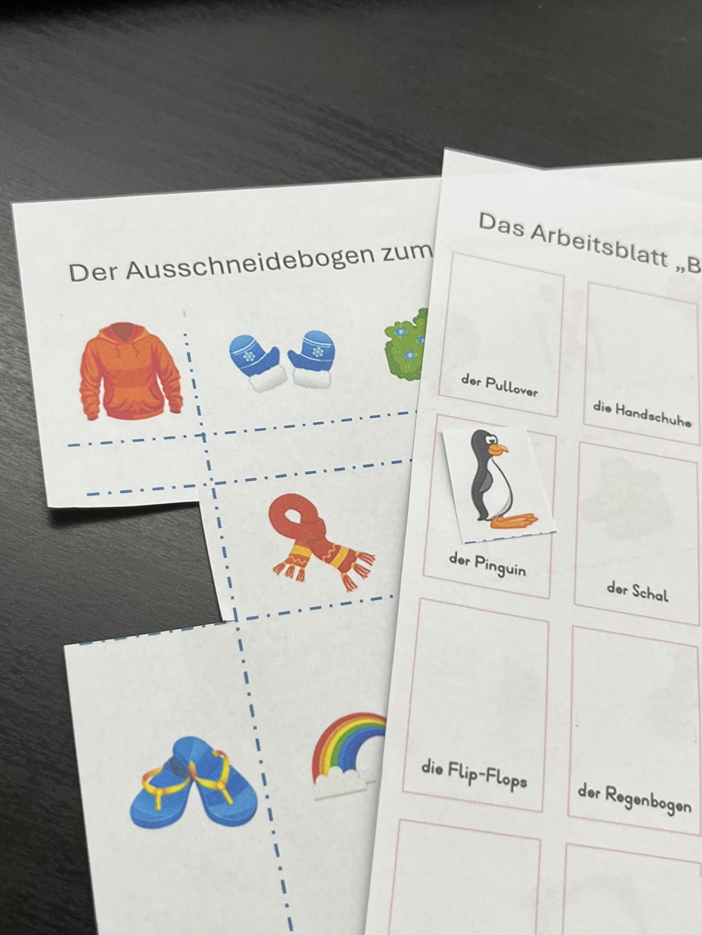 Das Wortschatz-Legesuchspiel „Das Jahr“ [DEUTSCH]