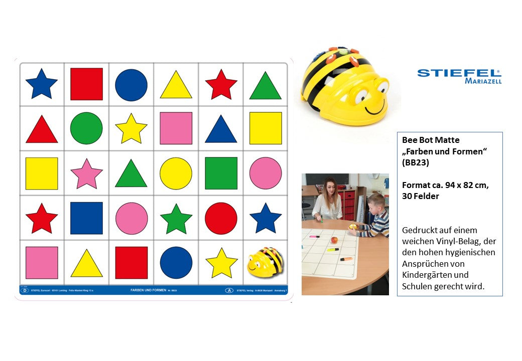 Bee Bot Matte  „Farben und Formen“ (BB23)