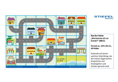 Bee Bot Matte  „Wie komme ich zur Schule?“ (BB21)