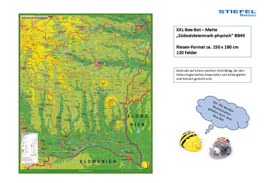 XXL-Bee-Bot – Matte  „Südoststeiermark-physisch“ BB49