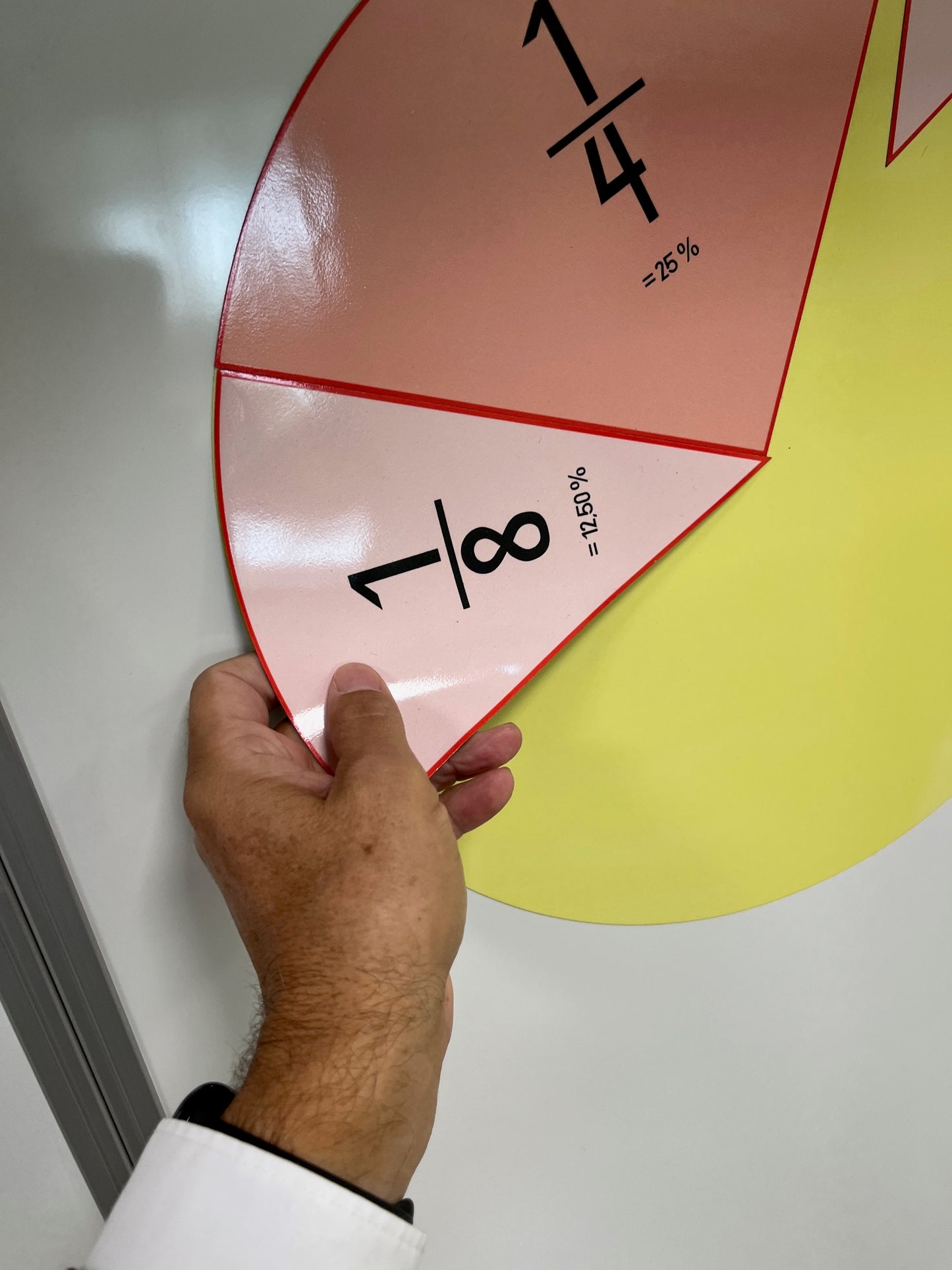 Lernspielset-Bruchrechnen magnetisch für die Wand (magnethaftend) oder Tisch als UMeW